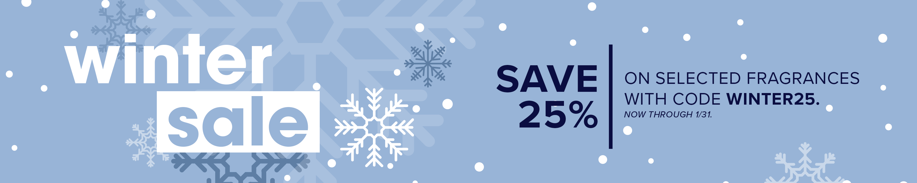 Save 40-75% During Our Winter Clearance Sale