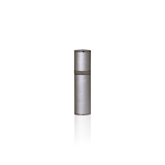 Silver Leather Travel Atomizer 10ML