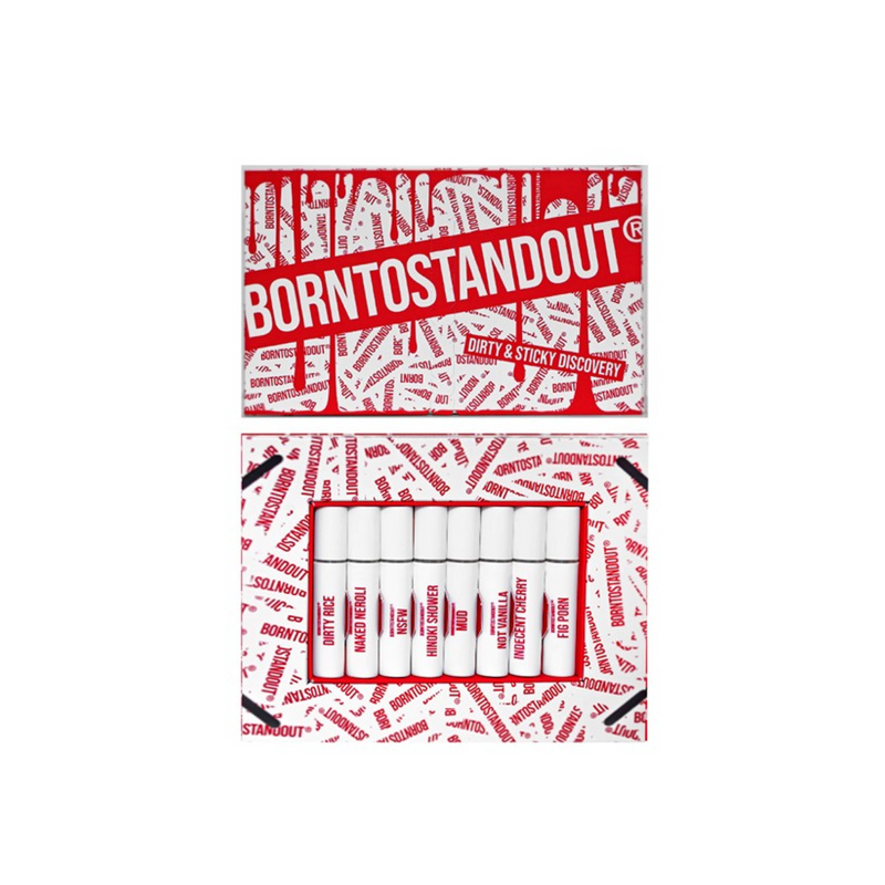 BORNTOSTANDOUT DIRTY AND STICKY Discovery Set - 8 x 2ml Eau de Parfum