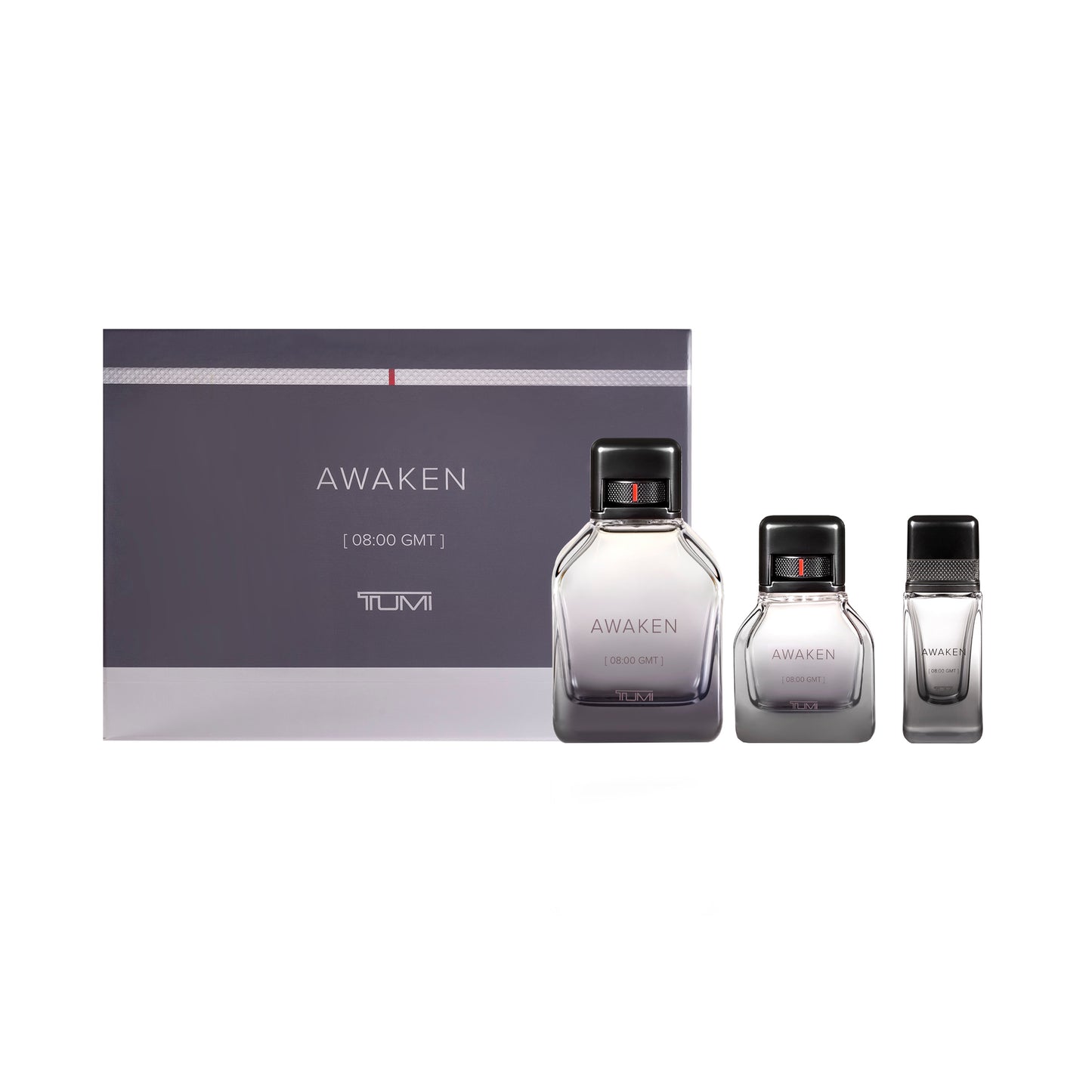 AWAKEN [08:00 GMT] TUMI - 3.4oz Eau de Parfum + 1oz Eau de Parfum + .5oz Eau de Parfum Gift Set