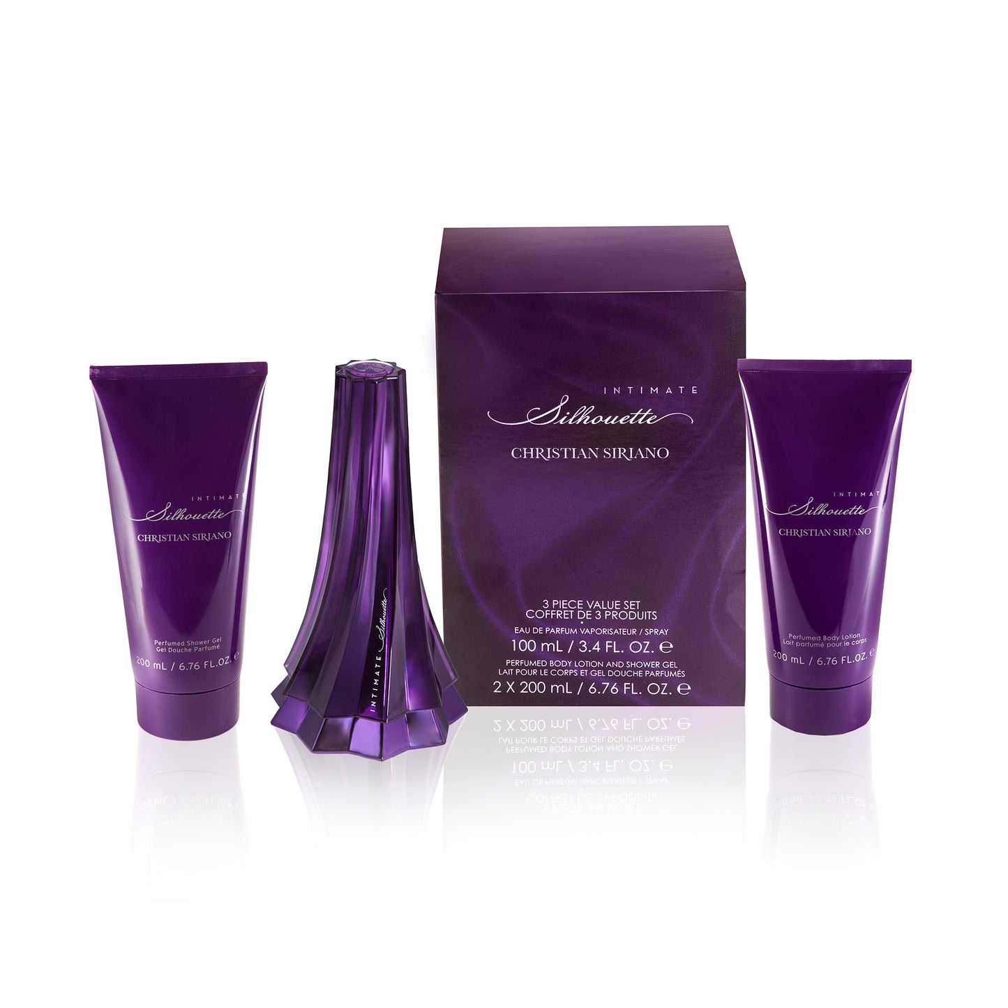 Intimate Silhouette 3.4 oz EDP, Body Lotion & Shower Gel Gift Set
