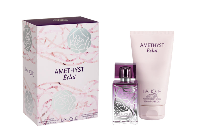 Lalique Amethyst Éclat 1.7 oz EDP & Body Lotion Gift Set