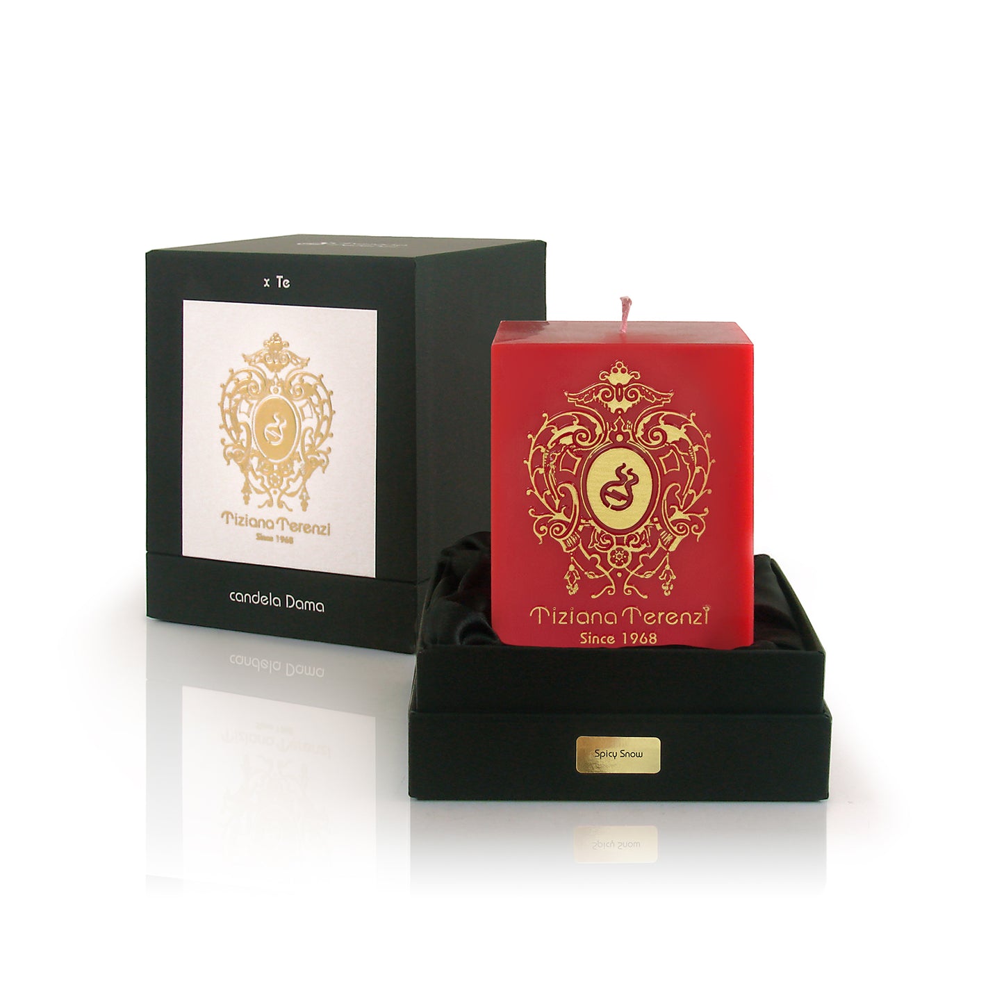 Spicy Snow Dama Candle, Limited Holiday Edition - Red Cubed Air Therapy Candle